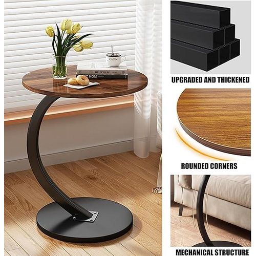 product_image_name-Generic-طاولة جانبية صغيرة مستديرة لغرفة المعيشة وغرفة النوم والمكتب والشرفة وطاولة جانبية مقاومة للماء والصدأ-5