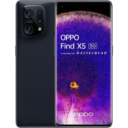 Buy OPPO Find X5 - 6.55 Inches - 8GB/256GB RAM - 5G - Dual SIM Mobile Phone - Black in Egypt