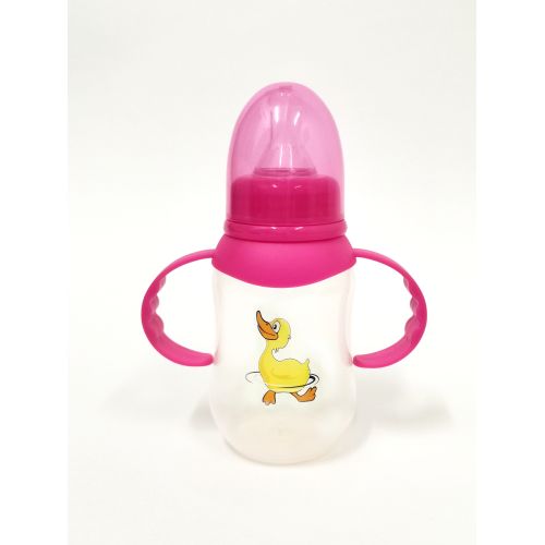 Cutie Baby Bottle With Handle And Filter - 150ml - Pink @ Best Price Online