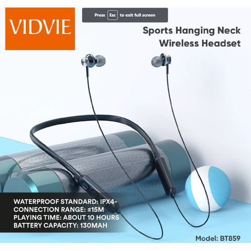 اشتري Vidvie Premium Original VIDVIE Sport Magnetic Bluetooth Headsets, Large Capacity Battery في مصر