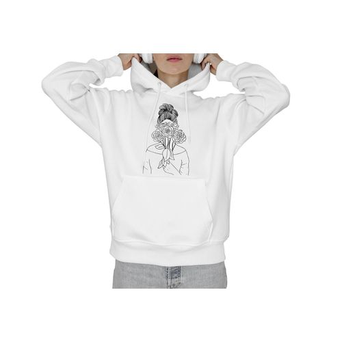 product_image_name-Generic-Hooded Neck Long Sleeves Hoodie - white-1