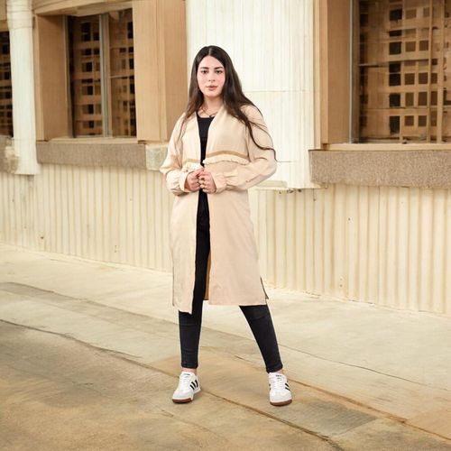 product_image_name-Generic-معطف طويل مزين بشراشيب، بيج، مفتوح من الأمام، بأكمام طويلة، مقاس حر يناسب حتى وزن 80 كيلوغرامًا-7