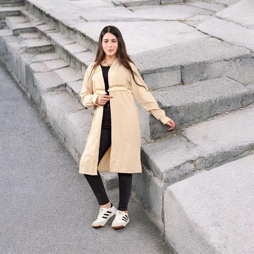 product_image_name-Generic-معطف طويل مزين بشراشيب، بيج، مفتوح من الأمام، بأكمام طويلة، مقاس حر يناسب حتى وزن 80 كيلوغرامًا-8