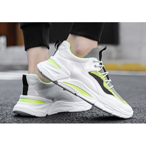 Generic حذاء كاجوال للرجال ابيض في ليمونى عالى الكعب من نيترو