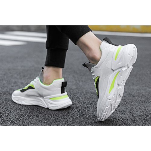 Generic حذاء كاجوال للرجال ابيض في ليمونى عالى الكعب من نيترو