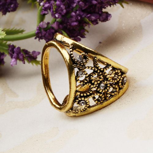 Generic Antique Scarf Ring Buckle Crystal Scarf Ring Clip For