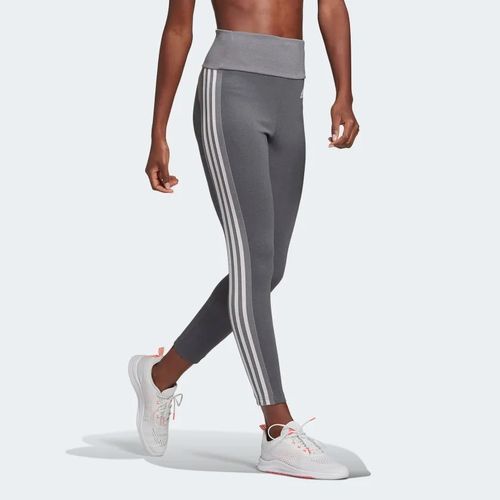 adidas Training Designed To Move 3 stripe high waisted 7/8 leggings in  black
