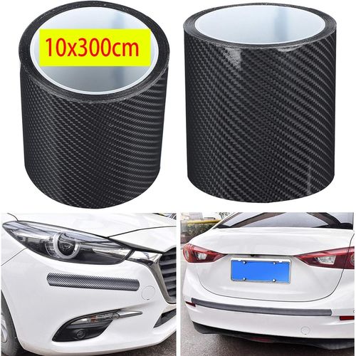 product_image_name-Generic-غشاء حماية من الالياف الكربونية السوداء لحماية حافة باب السيارة مضاد للخدش الفينيل مع تقنية تحرير الهواء (10 سم * 3 متر) روزبير-3