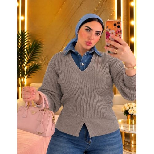 Generic بلوزة بلوفر عجينة مميز