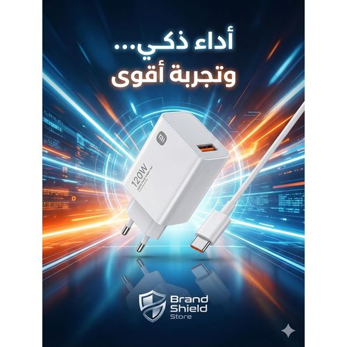 product_image_name-XIAOMI-شاحن شاومي السريع 120 واط مع كابل تايب سي يدعم الشحن السريع المتعدد-1