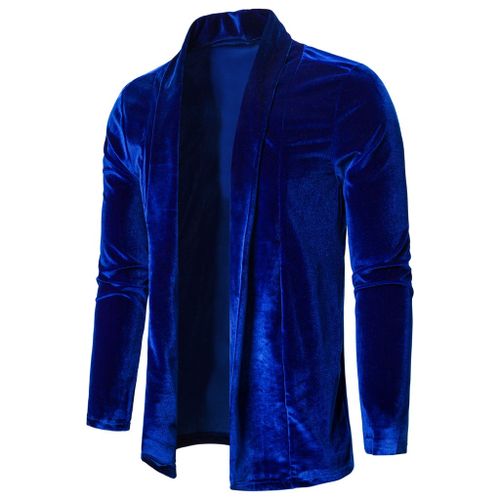 Gold velvet cardigan sales