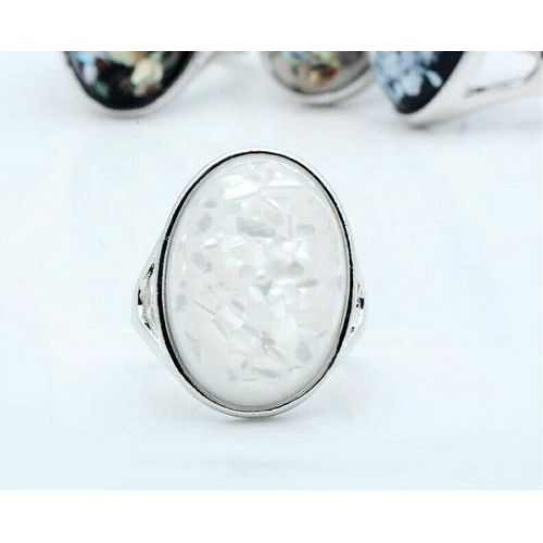 اشتري No Brand Crystal Women Ring - Clear & Silver في مصر