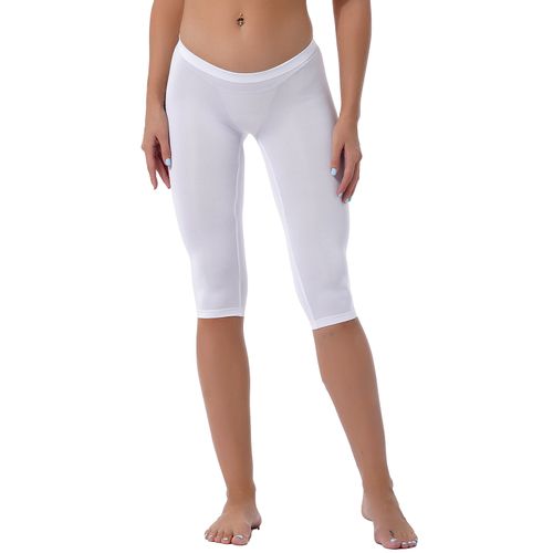 Fashion (White)Women Pure Color Casual Gym Yoga Leggings Slim