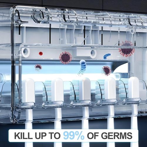 product_image_name-Generic-جهاز تعقيم فرشاة الأسنان - يستخدم ضوء UV، حامل فرشاة أسنان مُعقم، يشمل وظائف التعقيم بمؤقت، بطارية قابلة للشحن بسعة 2000mAh، حامل حائطي بدون أسلاك للحمامات-6