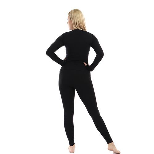 Cottonil طقم دفايه حريمي قطونيل - اسود