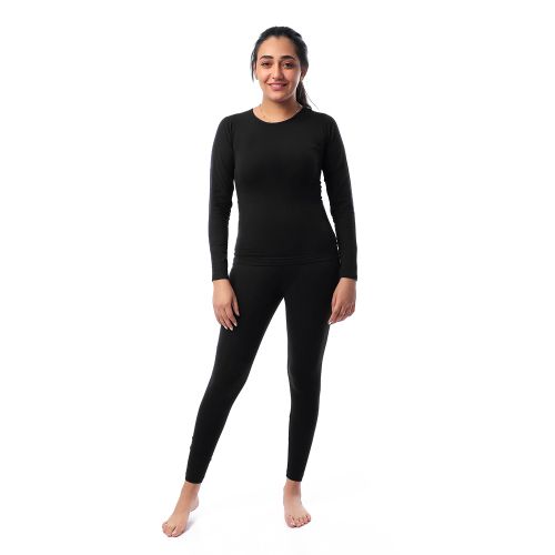 Cottonil طقم دفايه حريمي قطونيل - اسود
