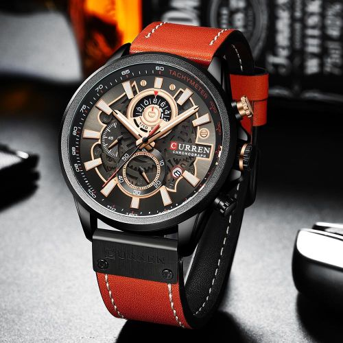 Curren Watches For Men Sport Luxury Brand Chronograph Military