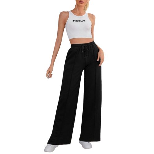 Nileton Sportswear - Sport Sweatpants Wide Leg With Line - High