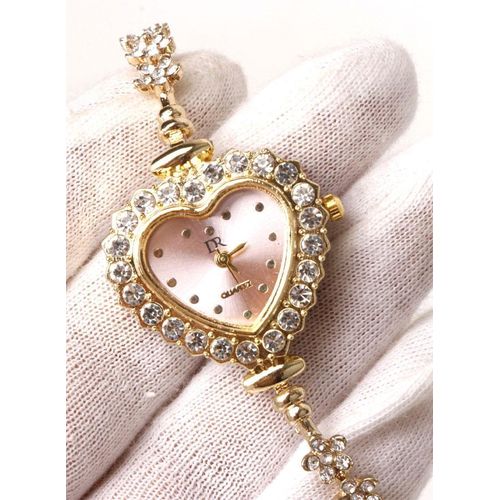 product_image_name-Generic-ساعة يد دي ار كاجوال للنساء - شكل قلب - خامة استانلس ستيل-1