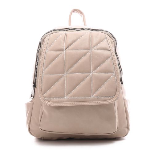 اشتري Ice Club Elegant Leather Backpack - Beige في مصر