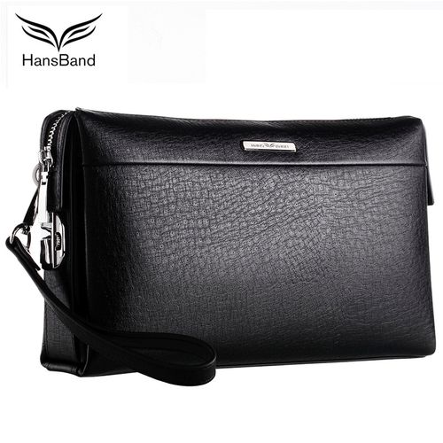 Mens' Vintage Genuine Leather Clutch Purse Men Business Clutch Hand Bag  Cowhide Wallet D075