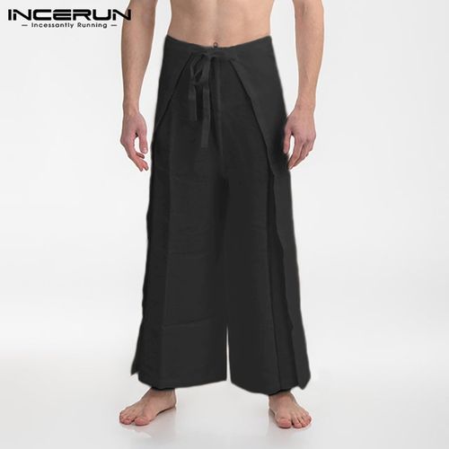 Black Thai Men's Fisherman Pants