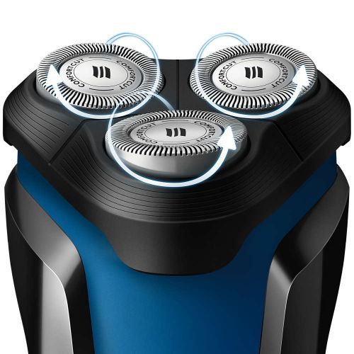 Philips S1030/04 AquaTouch Wet And Dry Electric Shaver - Black/Blue