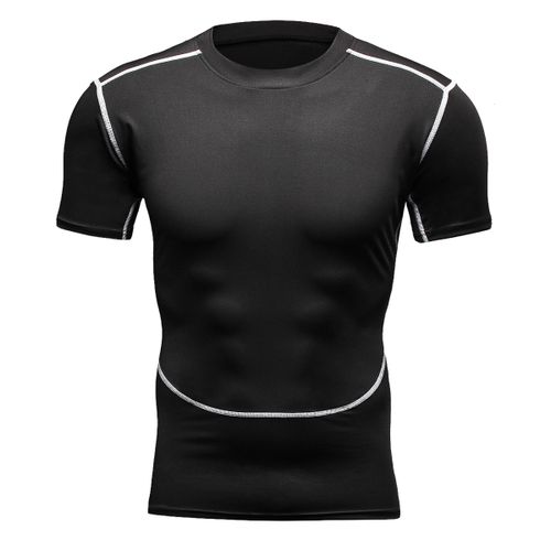 Men's Compression Quick dry T-shirt Running Sport Gym Fitness