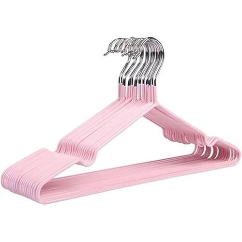 product_image_name-Generic-علاقات ملابس غير قابلة للانزلاق – من الستانلس ستيل مع طلاء سيليكون (10 قطع) – متعددة الألوان-4