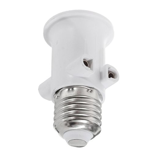 Fluorescent light socket adapter outlet