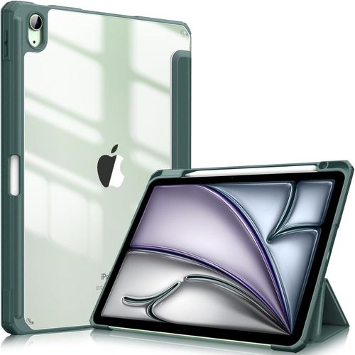 product_image_name-Generic-iPad Air 6th Generation Case, Innovation, iPad Air 11-inch Case, Full-Screen, Clear Cover, Compatible with Apple Pencil 2, Wireless Charging, Trifold Stand, Sleep/Wake Pine Green-1