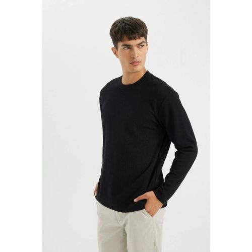 product_image_name-Defacto-Man Crew Neck Regular Fit Long Sleeve Body - Black-3