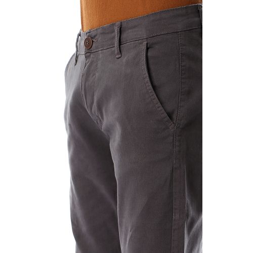 Ravin Simple Casual Straight Dark Grey Pants
