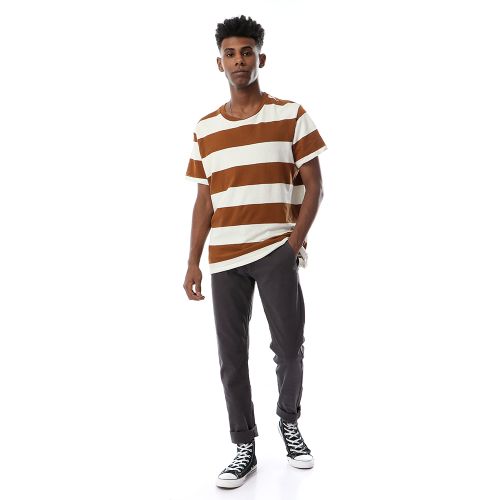 Ravin Simple Casual Straight Dark Grey Pants