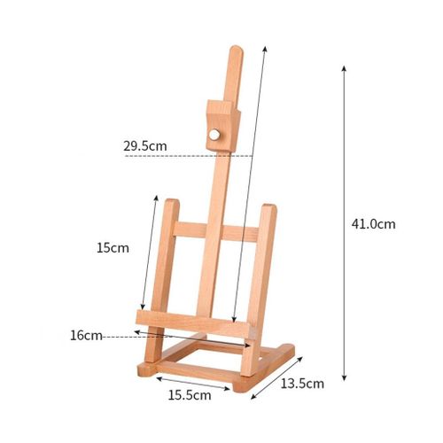 Easel - Wooden Art Easel for Tabletop or Desktop - Artists Kids Adults  Table Easel - Adjustable and Foldable - Holds Up to 23 Inches in Height