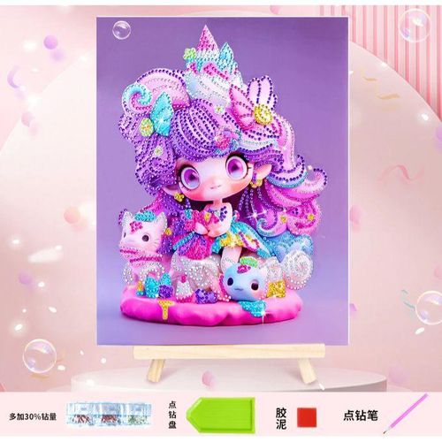 product_image_name-Generic-1Pcs Random Of 5D Diamond Painted Tableau - Girls-1