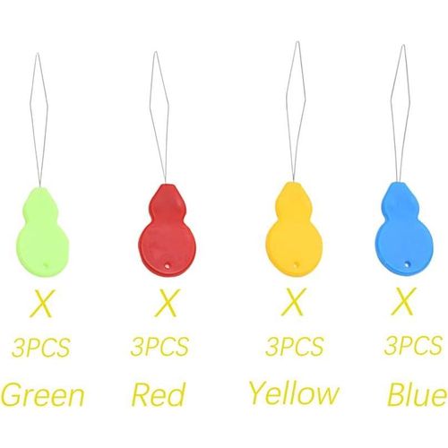 product_image_name-Generic-عبوة من 12 أداة لضمّ الخيط في الإبرة، أداة لضمّ الخيط في الإبرة، أداة بلاستيكية لضمّ الخيط في إبر الخياطة، أداة سهلة لضمّ الخيط في عين الإبرة، أداة خياطة يدوية-4