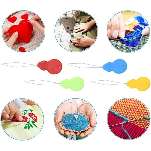 product_image_name-Generic-عبوة من 12 أداة لضمّ الخيط في الإبرة، أداة لضمّ الخيط في الإبرة، أداة بلاستيكية لضمّ الخيط في إبر الخياطة، أداة سهلة لضمّ الخيط في عين الإبرة، أداة خياطة يدوية-7