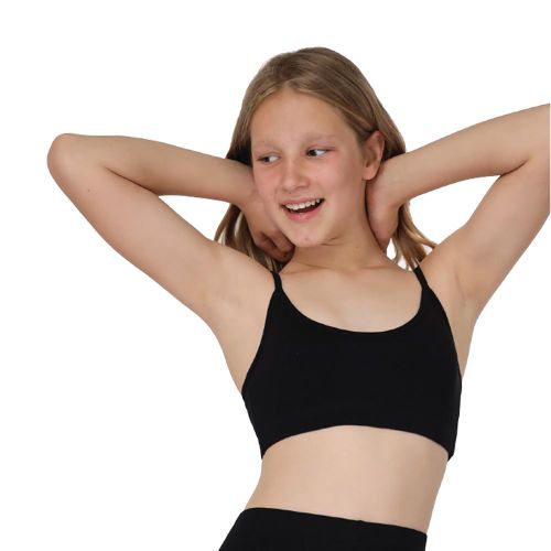 product_image_name-Jeweled Crown-Thin Strap Cotton Soft Bra For Girls' -black-1