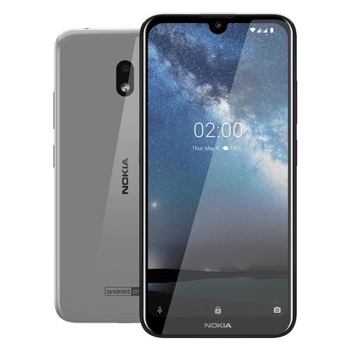 Nokia 2.2 موبايل 5.71 بوصة - 32 جيجا/3جيجا - فضي معدني