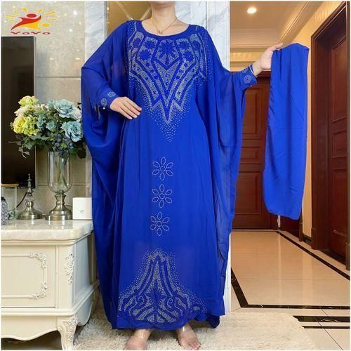 Generic Arabic Style Dubai Chiffon Abaya Kaftan Fancy Long Sleeves Lining Skirt Robe De Soiree Mother Of The Nride DresseBlue Best Price Online Jumia Egypt