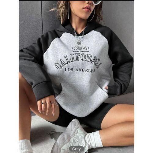 product_image_name-V A L Y A-هودي أنيق للنساء بجيب - أسود ورمادي-3