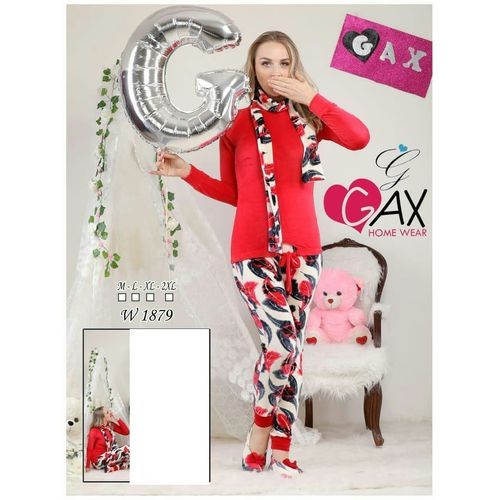 product_image_name-Generic-بيجامه قطيفه 3 قطع   حريمي شتوي-1