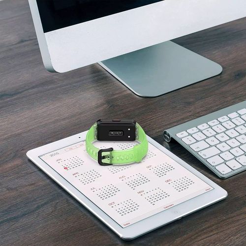 product_image_name-Generic-سوار رياضى مخرم من السليكون الشفاف بتصميم مميز ورائع لهواوي/هونر باند 6 - اخضر فاتح-3