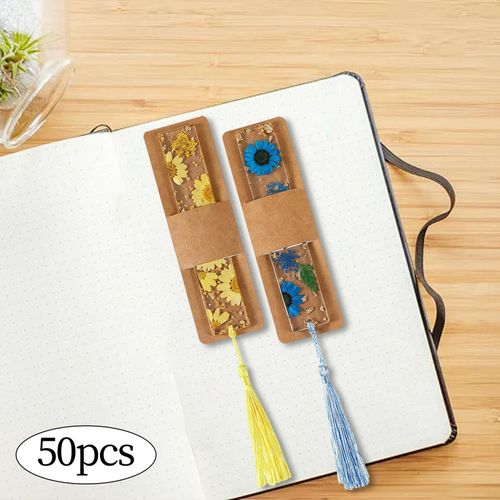 Generic 50x Bookmark Sleeves Resin Bookmark Holder For Wrapping