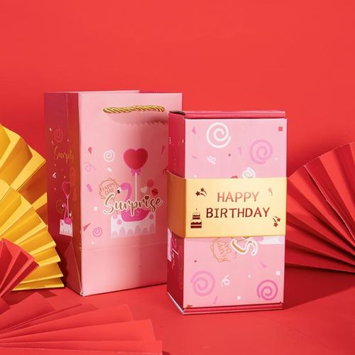 Amazon.com: Money Box for Cash Gift Pull, Happy Birthday Surprise Gift Box, Birthday  Gift Ideas DIY Set Money Pull Box for Cash Gift, Blue : CDs & Vinyl
