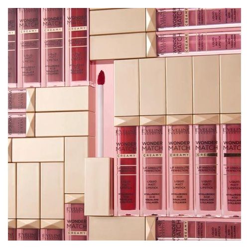 product_image_name-Eveline Cosmetics-EVELINE WONDER MATCH MATCH LIQUID LIPSTICK 12 ANGEL ROSE  6.8ML slide -3