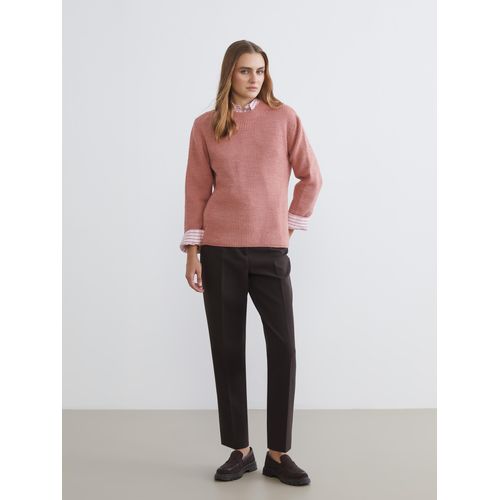 product_image_name-LC Waikiki-Crew Neck Self-Patterned Women's Knitwear Sweater-2