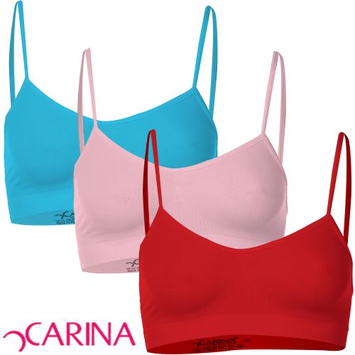 Carina Bundle Of Three Plain Comfy Soft Bra price in Egypt