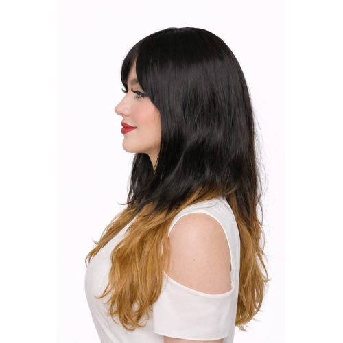 product_image_name-Generic-شعر مستعار باللون الاسود بأطراف باللون الاشقر الغامق بغره علي الجانبين -3